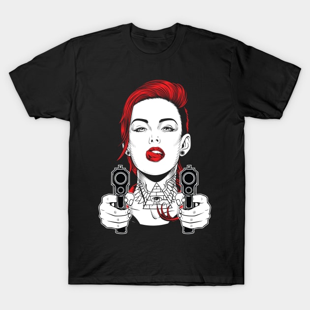 Mafia Girl T-Shirt by Styleinshirts